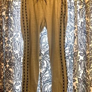 Pink gray jogger sweats